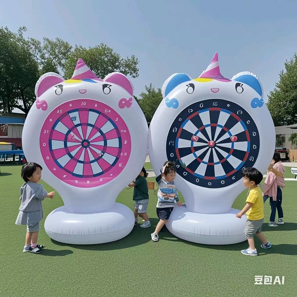 Inflatable Unicorn Throwing Ga - Kids Outdoor Garden ulasan dan harga