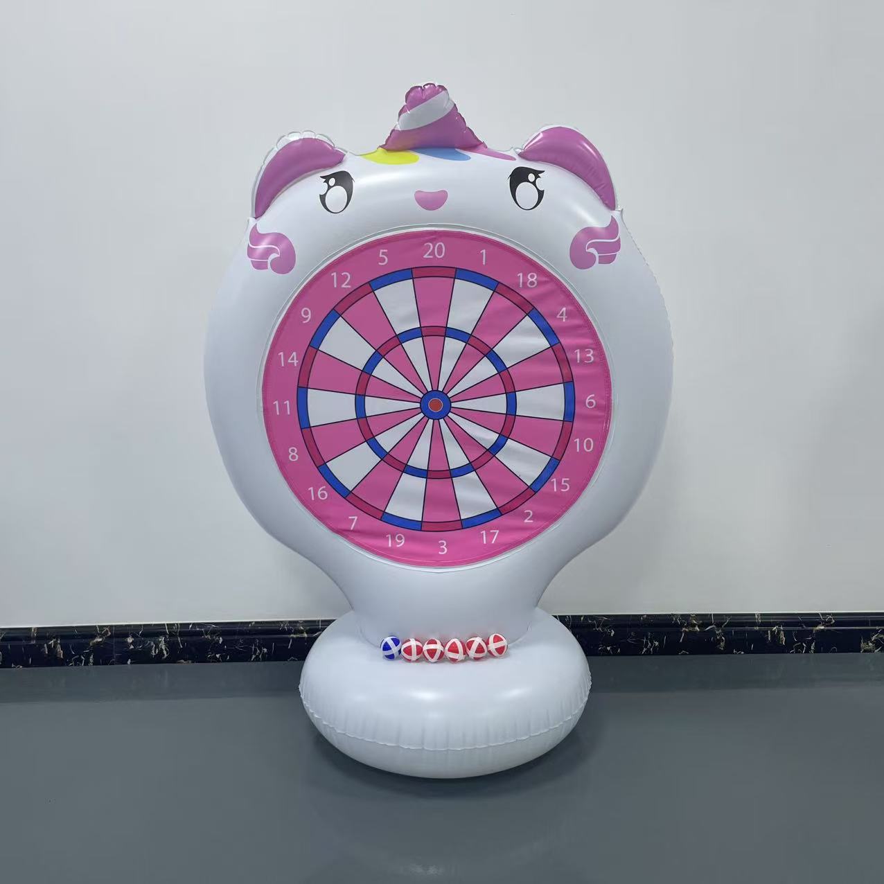 Inflatable Unicorn Throwing Ga - Kids Outdoor Garden ulasan dan harga