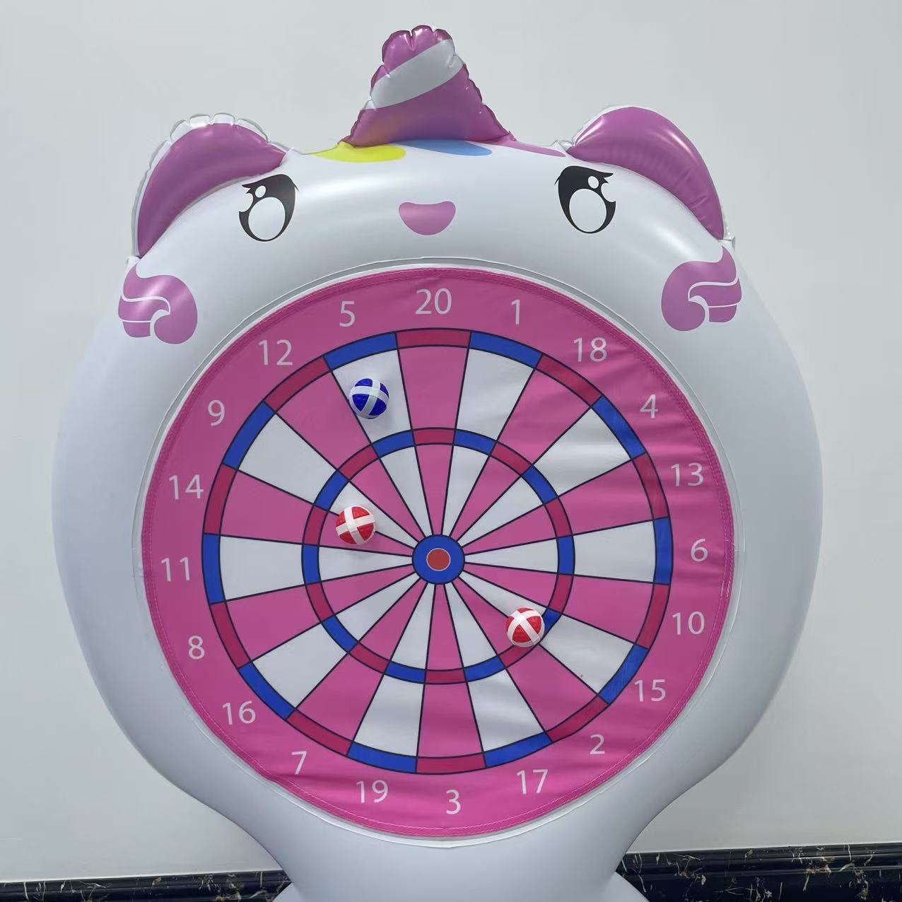 Inflatable Unicorn Throwing Ga - Kids Outdoor Garden ulasan dan harga