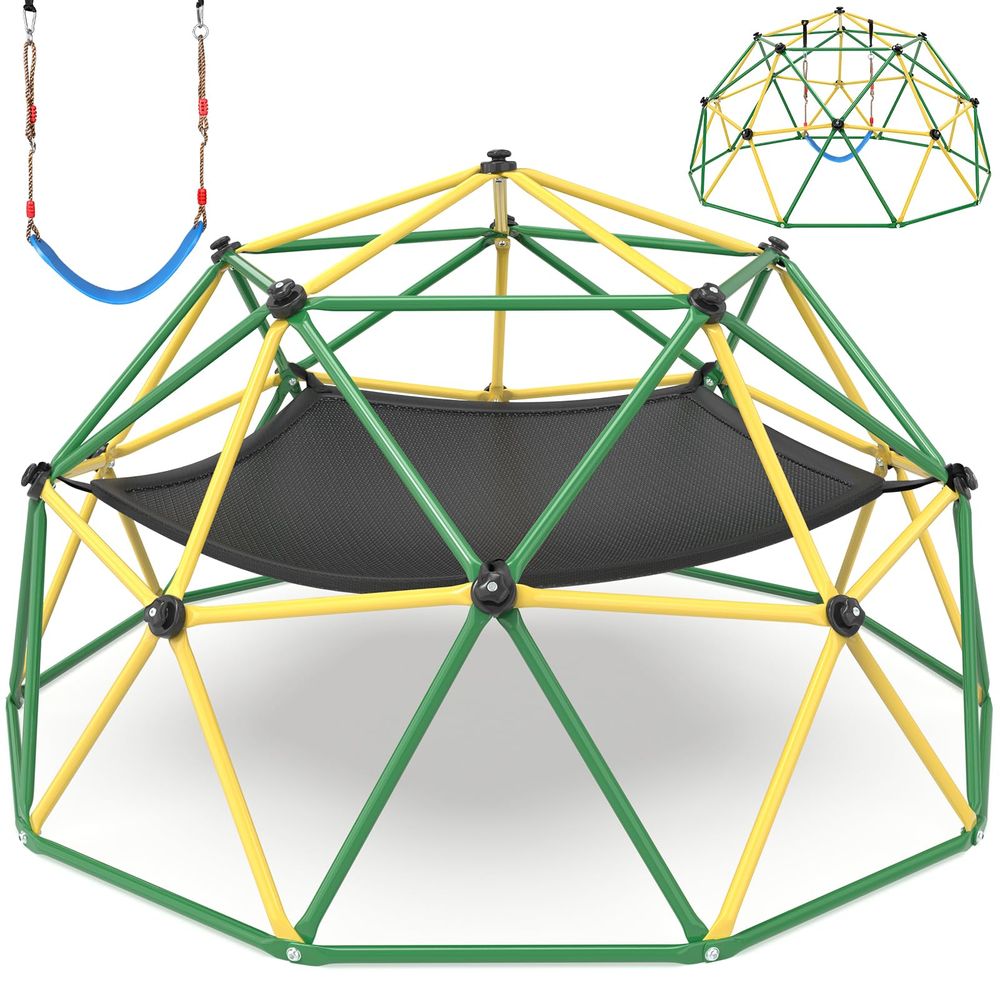 Climbing Dome, 10FT Climber wi - Kids Outdoor Hammock Swing ulasan dan harga