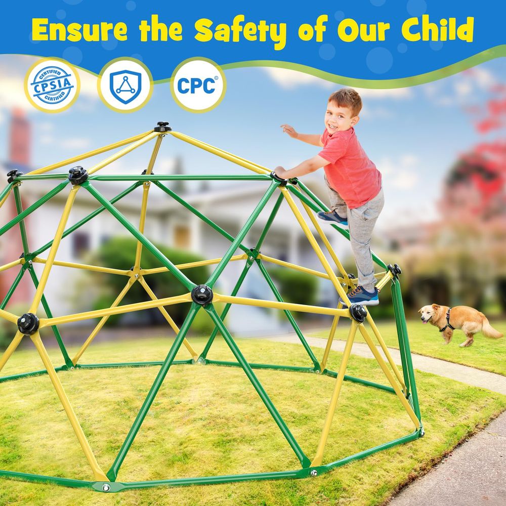 Climbing Dome, 10FT Climber wi - Kids Outdoor Hammock Swing ulasan dan harga
